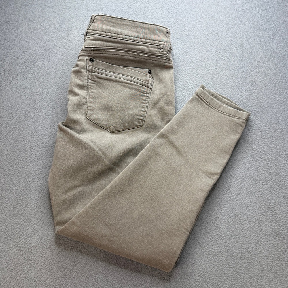 Democracy Ab Solution Skinny Pants Womens 12 Tan Cotton Blend Stretch Casual